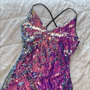 Sequin part dress